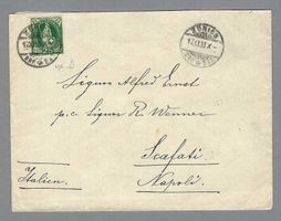 1898, 25 RP. ST. HELVETIA NACH SCAFATI (ANK.-0), 0 ZÜRICH
