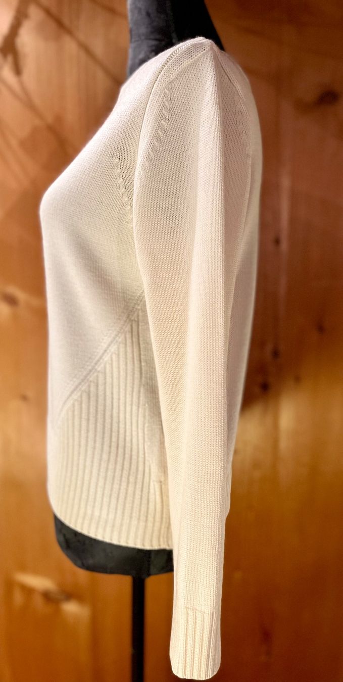 Maglioni & Felpe: Edler CASSIS Feinstrick-Pullover in Creme, Gr. 36-38 – Nuovo (secondo la descrizione) da Arbon venduto da KaSaBo 3