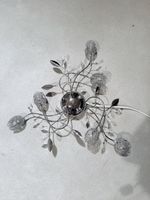 Lampe Deckenlampe/Wandlampe Silber Blumen Design