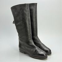 Bottes hiver BALLY en cuir noir et fourrure, Pointure 39