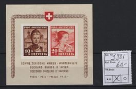1941 Sonderblock für die Kriegswinterhilfe Pro-Juven.-Block