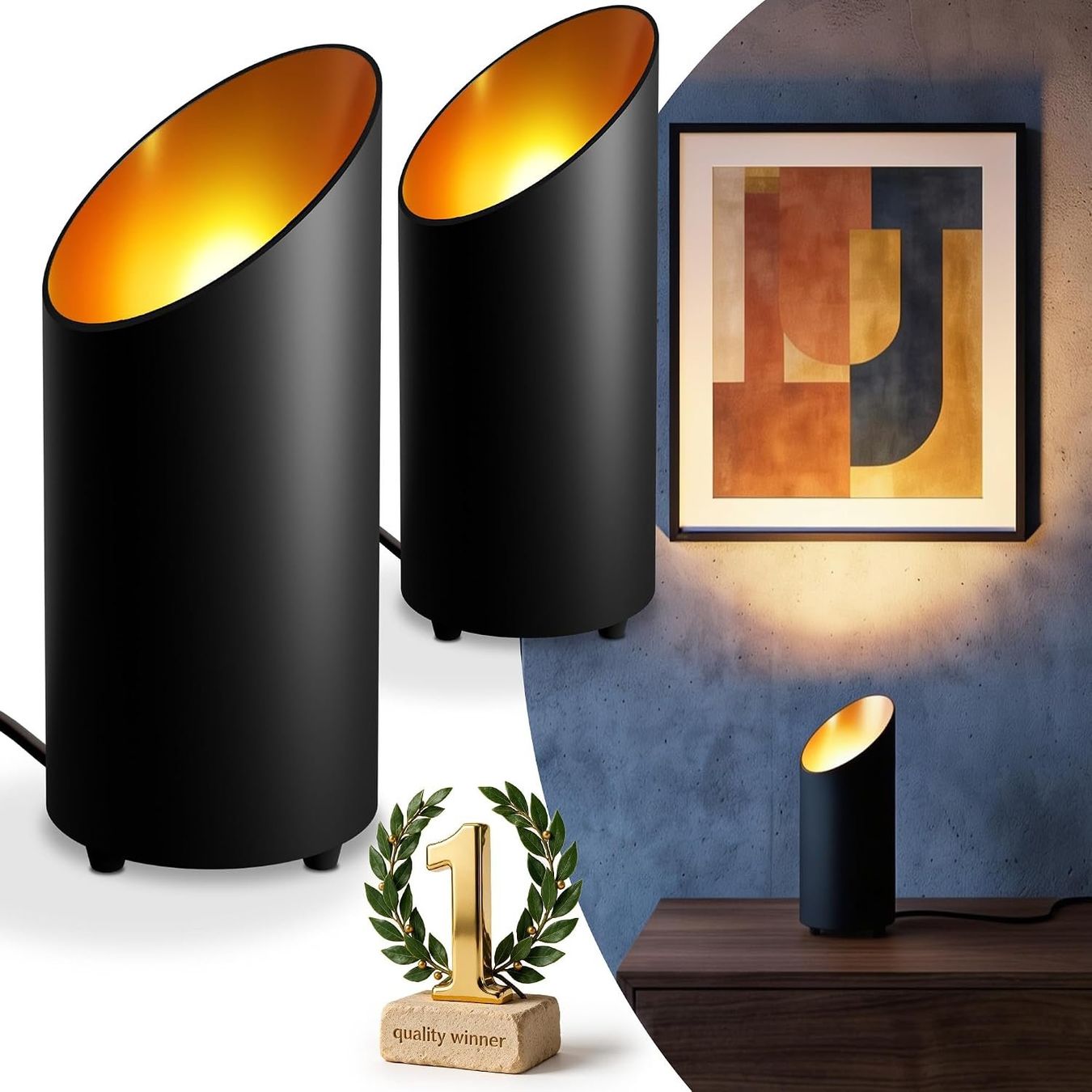 Lampen: LED Bodenstrahler Uplight Spot 2er Set Schwarz – Neu und originalverpackt aus Schaffhausen von Gipfelgut