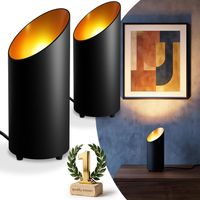 LED Bodenstrahler Uplight Spot 2er Set Schwarz