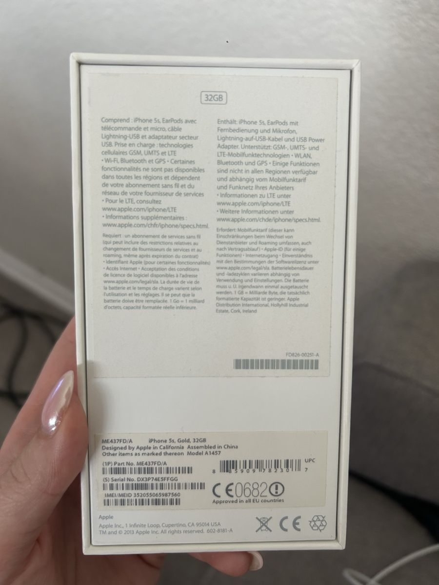 Apple Telefoni cellulari / Smartphones: iPhone 5s 32GB Or doré, bon état – Usato da Vilars NE venduto da Lau_Vth 7