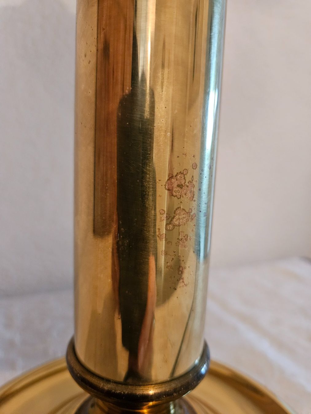 Lampade: Messing Lampe mit Opalglaskugel – Usato da Wittenbach venduto da anzo4 3