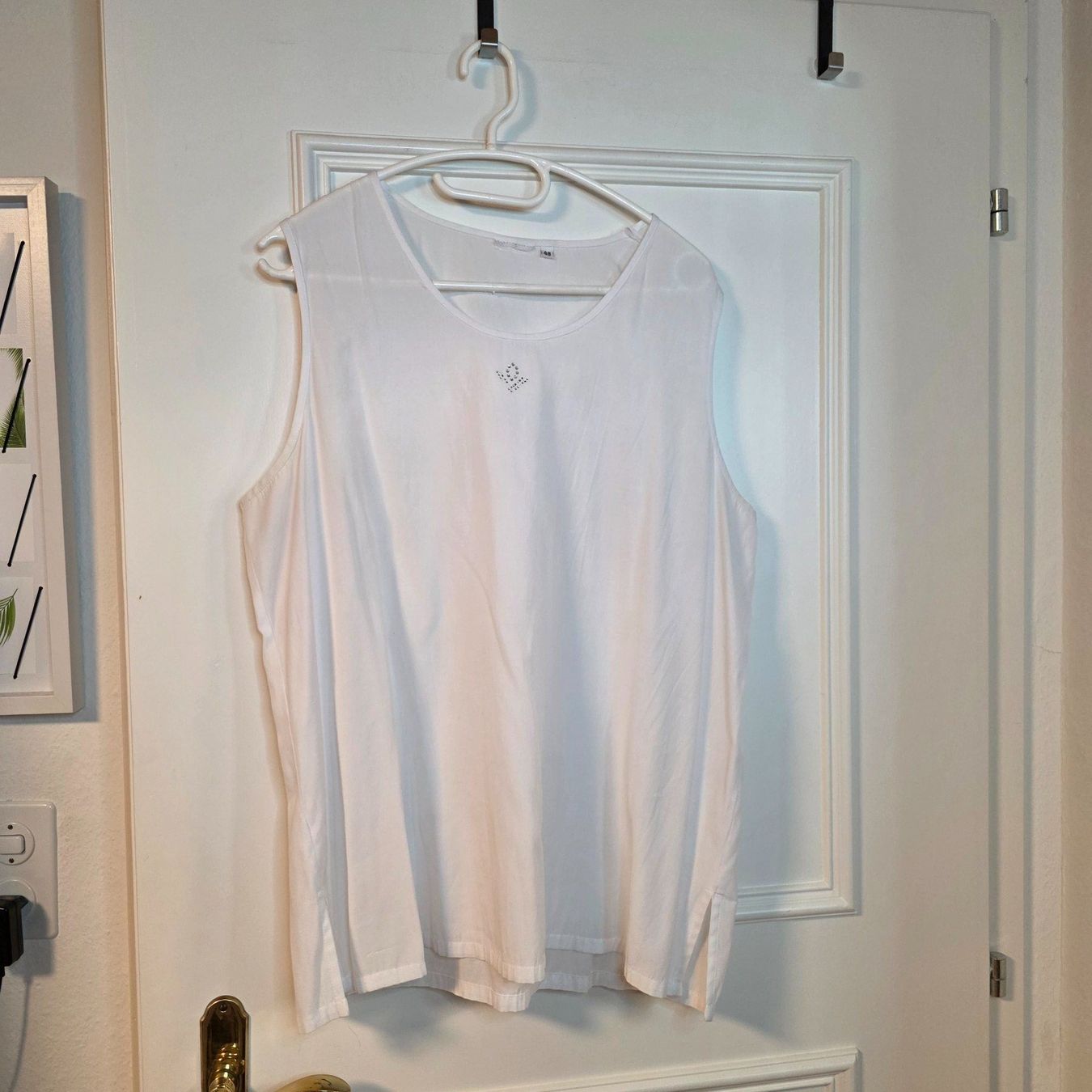 Camicette: Weiße Bluse 48 leicht elegant ärmellos – Usato da Wald ZH venduto da CapLux 8
