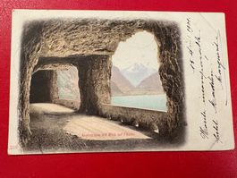 1901 // Axenstrasse mit Blick auf Flüelen
