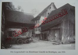 Aargau  Lenzburg Brättligäu Haus Läuchli anno 1920