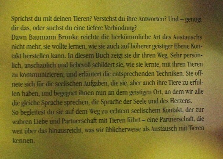 Livres: Tierkommunikation – D'occasion à Schlatt TG par annesbuecher 1