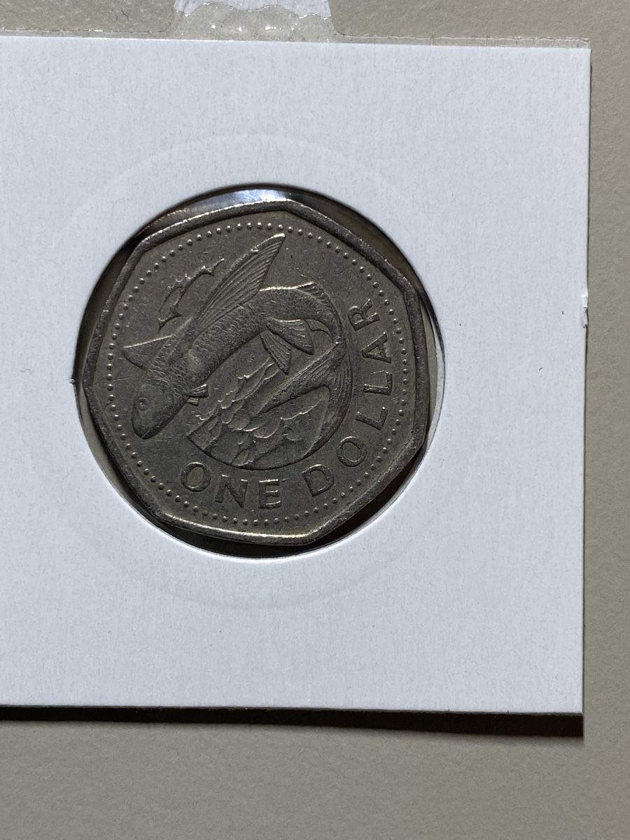 Toutes les monnaies: Barbades - 1 dollar - 1988 – D'occasion à Payerne par Mike1682 1