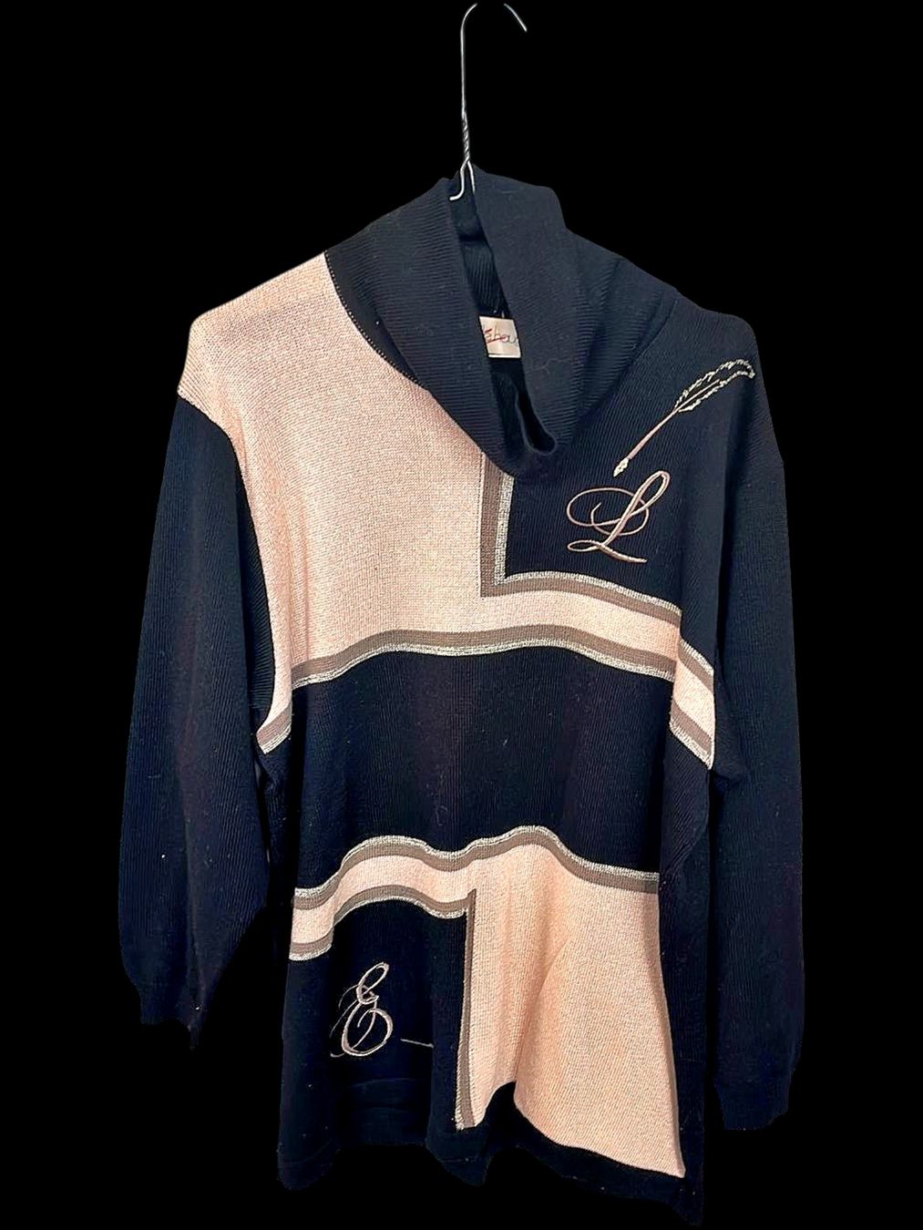 Maglioni & Felpe: Gollé Haug Schwarzer & Rosa Rollkragenpullover - Größe 44 – Usato da Zug venduto da vinokilo 1