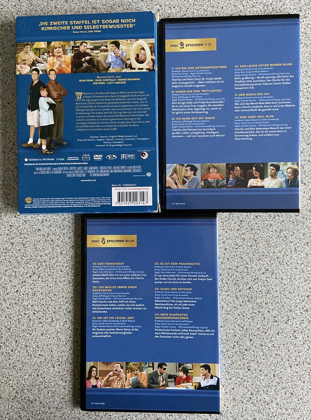 Alle DVDs: DVD Two and a half Men komplette 2. Staffel – Gebraucht aus Böckten von Hansi36 2