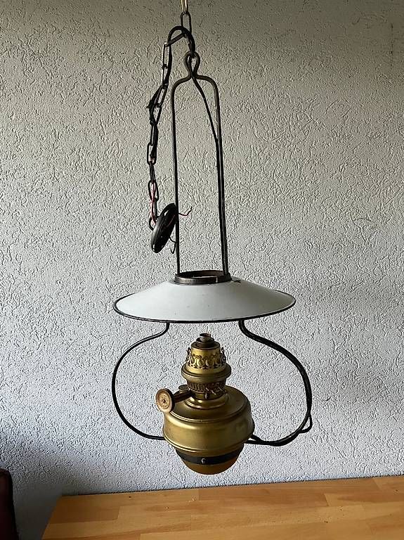 Lampade: elektrifizierte Petrollampe – Usato da Ebikon venduto da bonsai54a