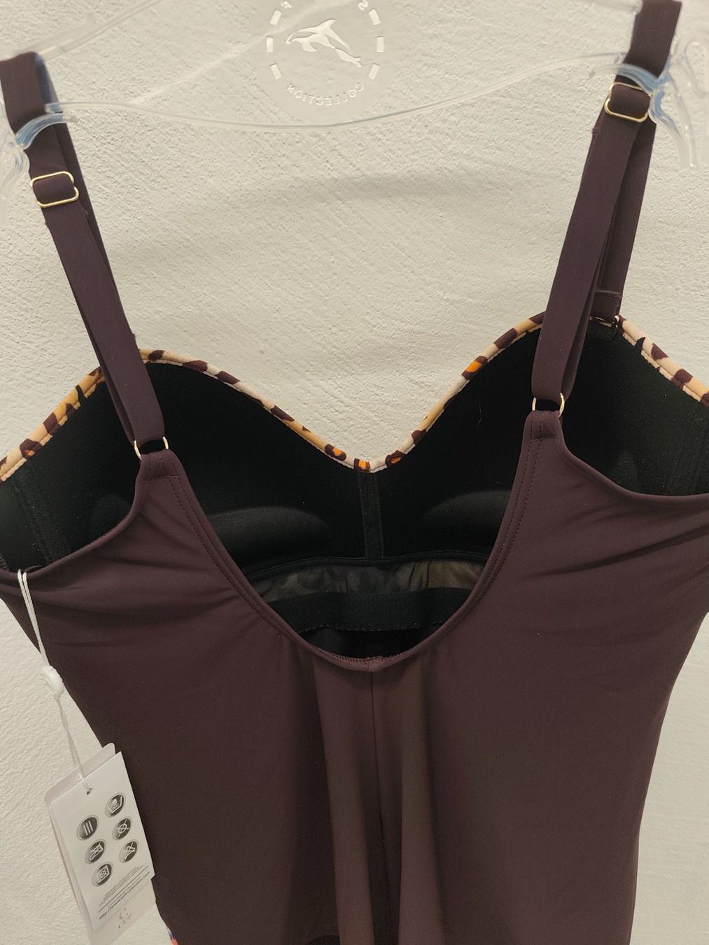 Costumi da bagno & Bikini: Sommerlicher Badeanzug mit Leoprint & Blumenmuster! – Nuovo e nell'imballaggio originale da Biel/Bienne venduto da DessousOrchideja 2