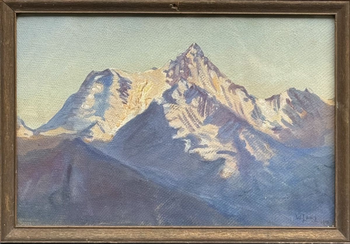 Dipinti: Weisshorn, W Lanz 1914, Vallese – Usato da Genève venduto da Atelier.Curio