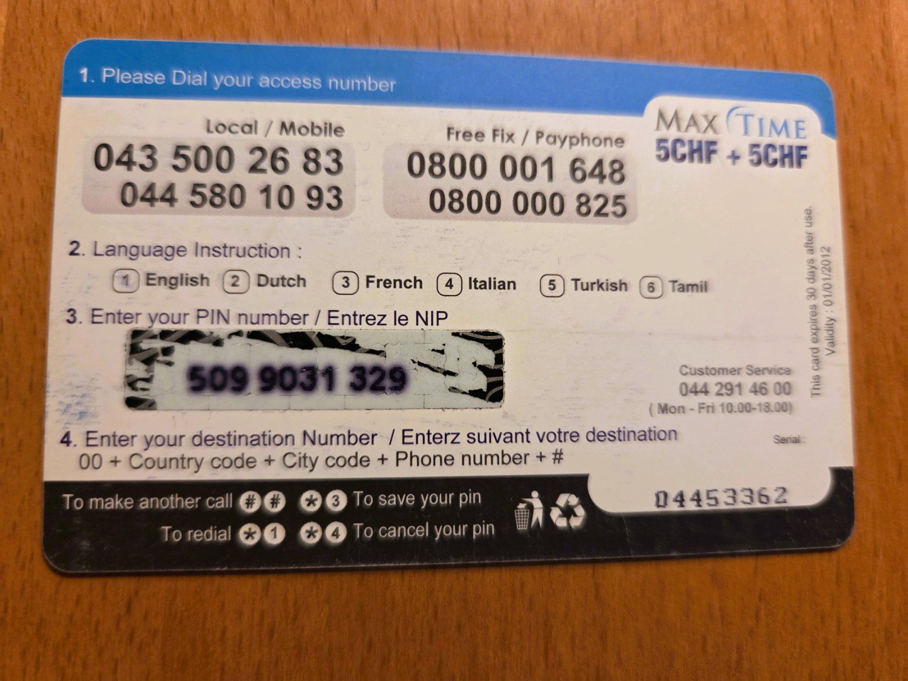 Schede telefoniche: PREPAID - SCHWEIZ – Usato da Brüttisellen venduto da Nighttrain 1
