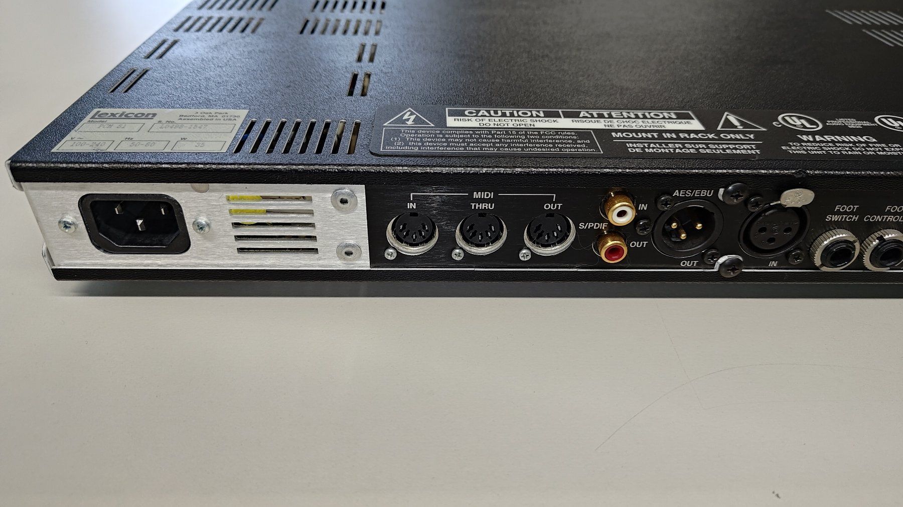 Lexicon Mischpulte: Lexicon PCM 81 Digital Effects Processor – Gebraucht aus Unterägeri von sumatronic 5