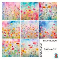 24 Blätter A5 Vintage Papier (2 Muster)