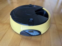 Automatischer Futterautomat für Katzen & Hunde - Gelb