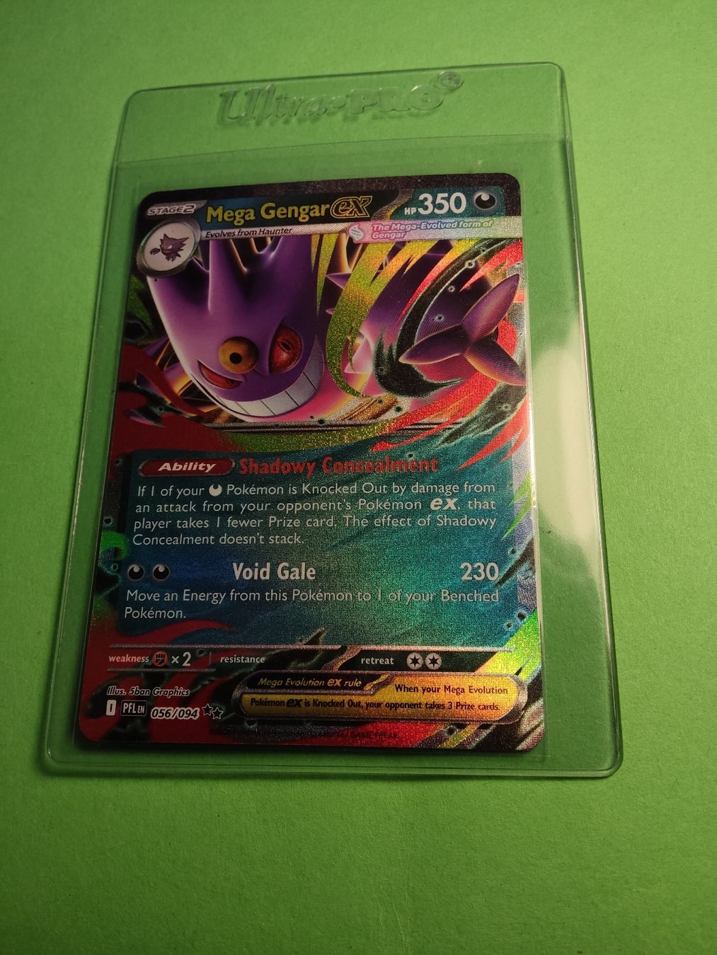 Pokémon Carte collezionabili: Mega Gengar ex 056/094 EN Phantasmal Flames – Usato da Vezio venduto da 41181