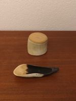 Vintage Horn Dose und Schale kleine Schatulle Schälchen