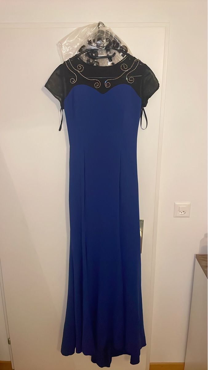 Kleider: Elegantes blaues Kleid Gr. 36-38 – Neu (gemäss Beschreibung) aus Neuhausen von humacagman