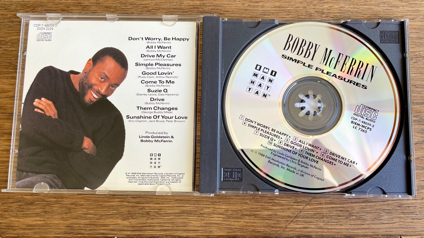 CD: Bobby McFerrin - Simple Pleasures - CD – Usato da Pontresina venduto da il-bain 2