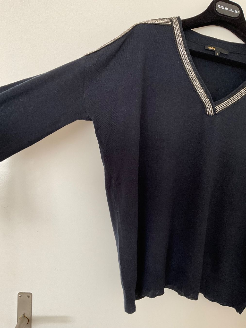 Maje Maglioni & Felpe: Maje 85% Seide 15% Wolle oversize Pullover Gr 2 NEUWERTIG – Nuovo (secondo la descrizione) da Urdorf venduto da alda02 3