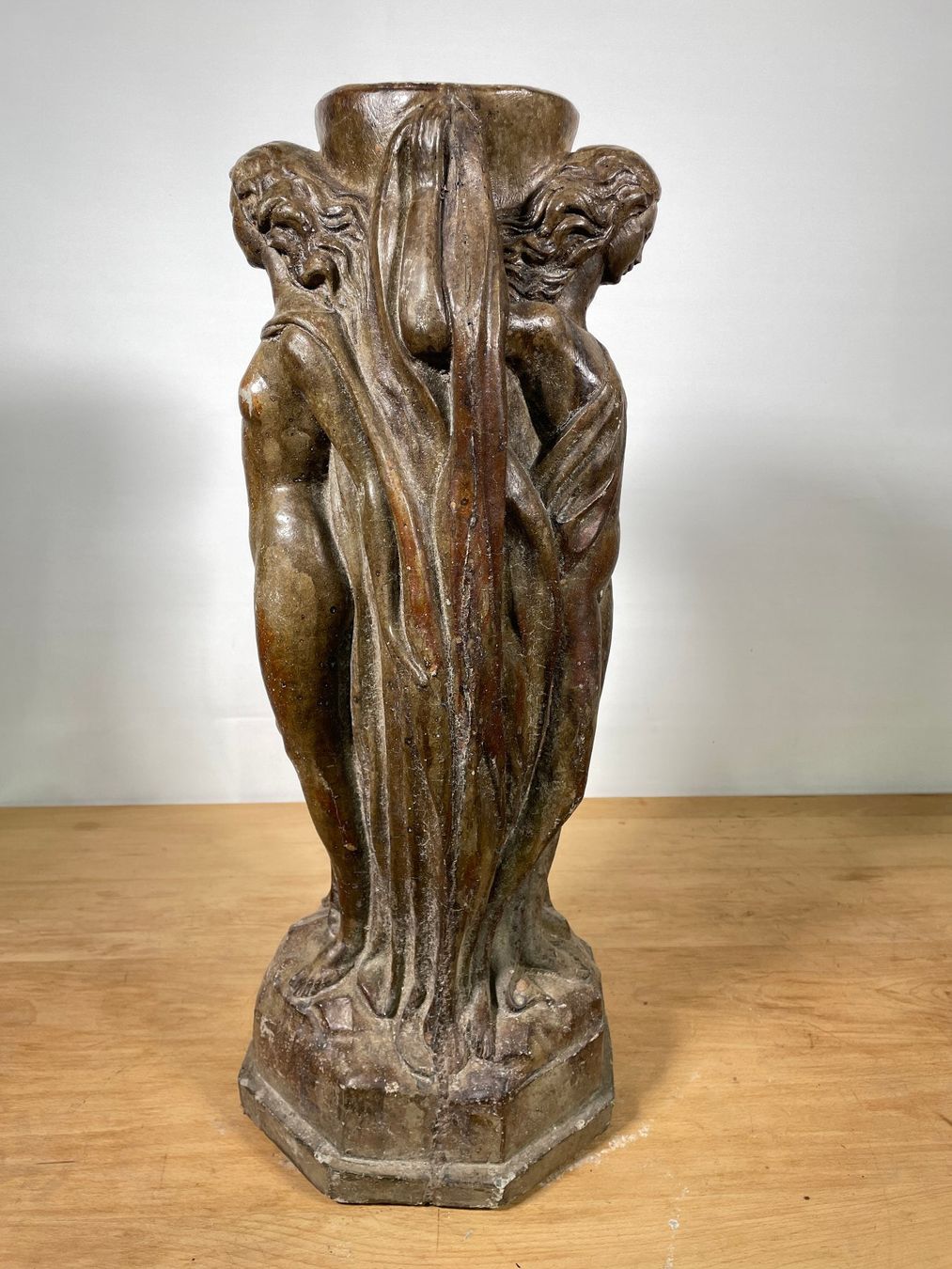 Skulpturen & Statuen: Grosse Vintage Three Graces Figurenlampe – Gebraucht aus Zürich von Hedwig-steig 5