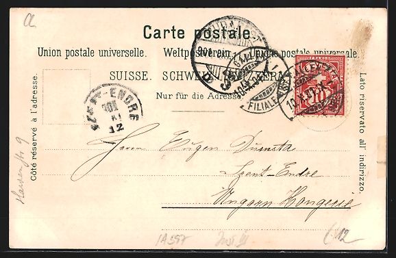 Cartes postales: Litho St. Gallen, Kloster, Stiftskirche  – D'occasion à Berlin par bartko-reher 1