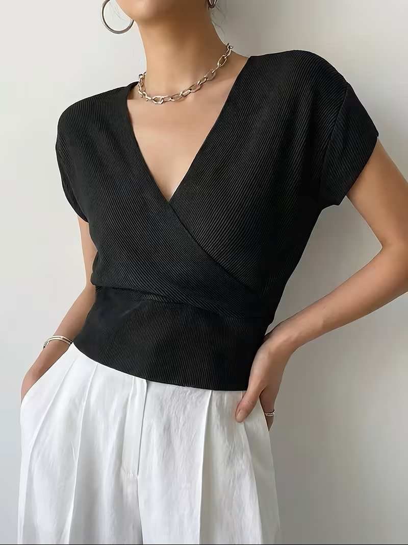 Maglioni & Felpe: Schickes  Wickelstricktop schwarz Grösse S neu – Nuovo e nell'imballaggio originale da Boll venduto da frauweber 3