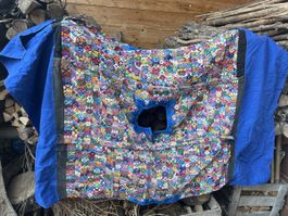 fein gewobener Poncho aus Guatemala, Baumwolle