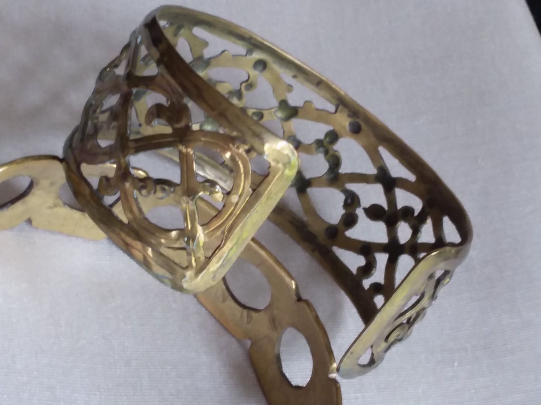 Bracciali & Braccialetti: 2 Antike Messing Armreifen ca 1900-1920 – Usato da Zürich venduto da Aleick 7