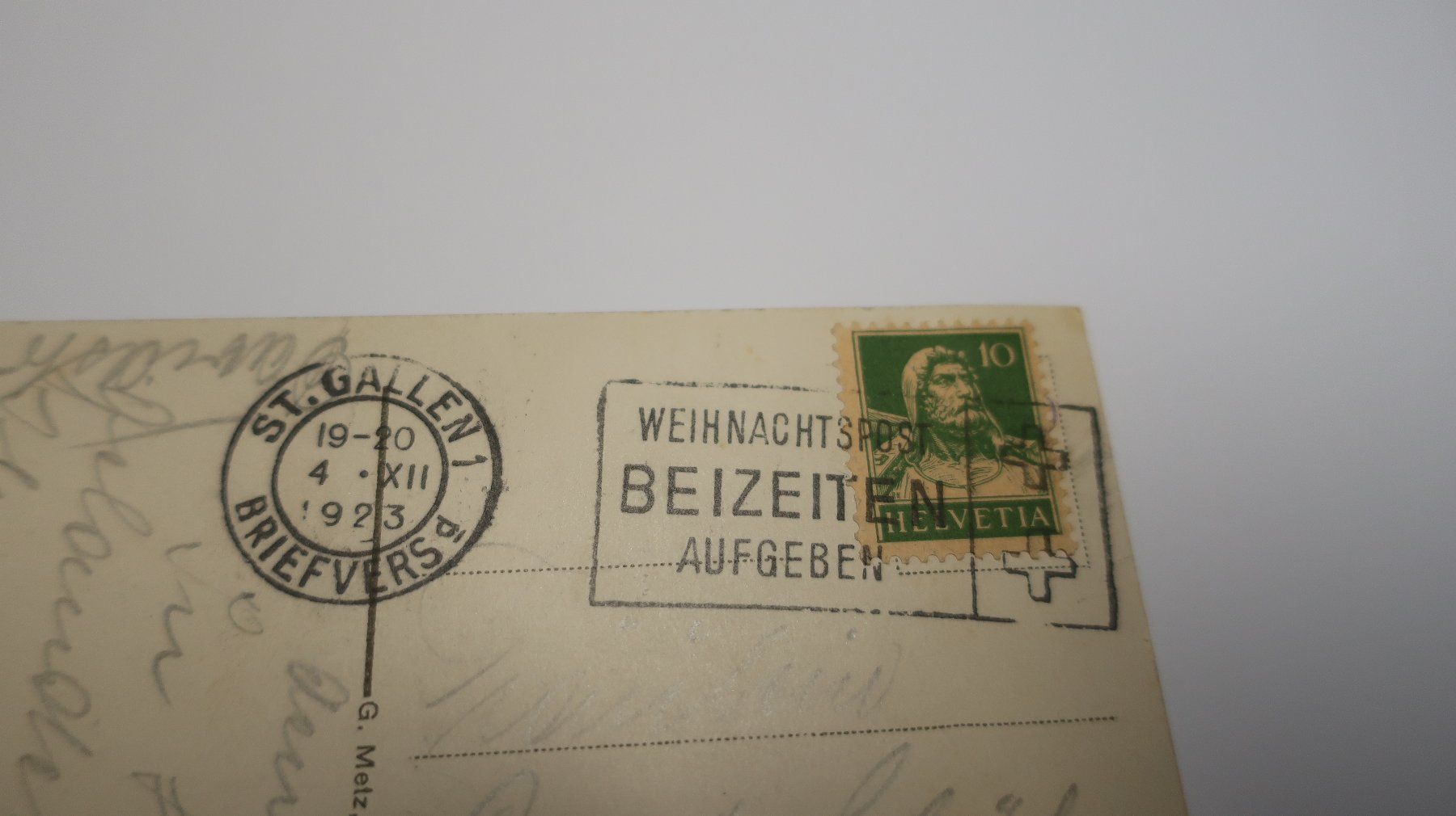 Ansichtskarten: St. Gallen  1923 – Gebraucht aus Cormoret von Pascalll2001 6