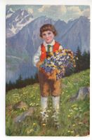 TRACHT Schwizer Bueb Litho Paolo Kutscha