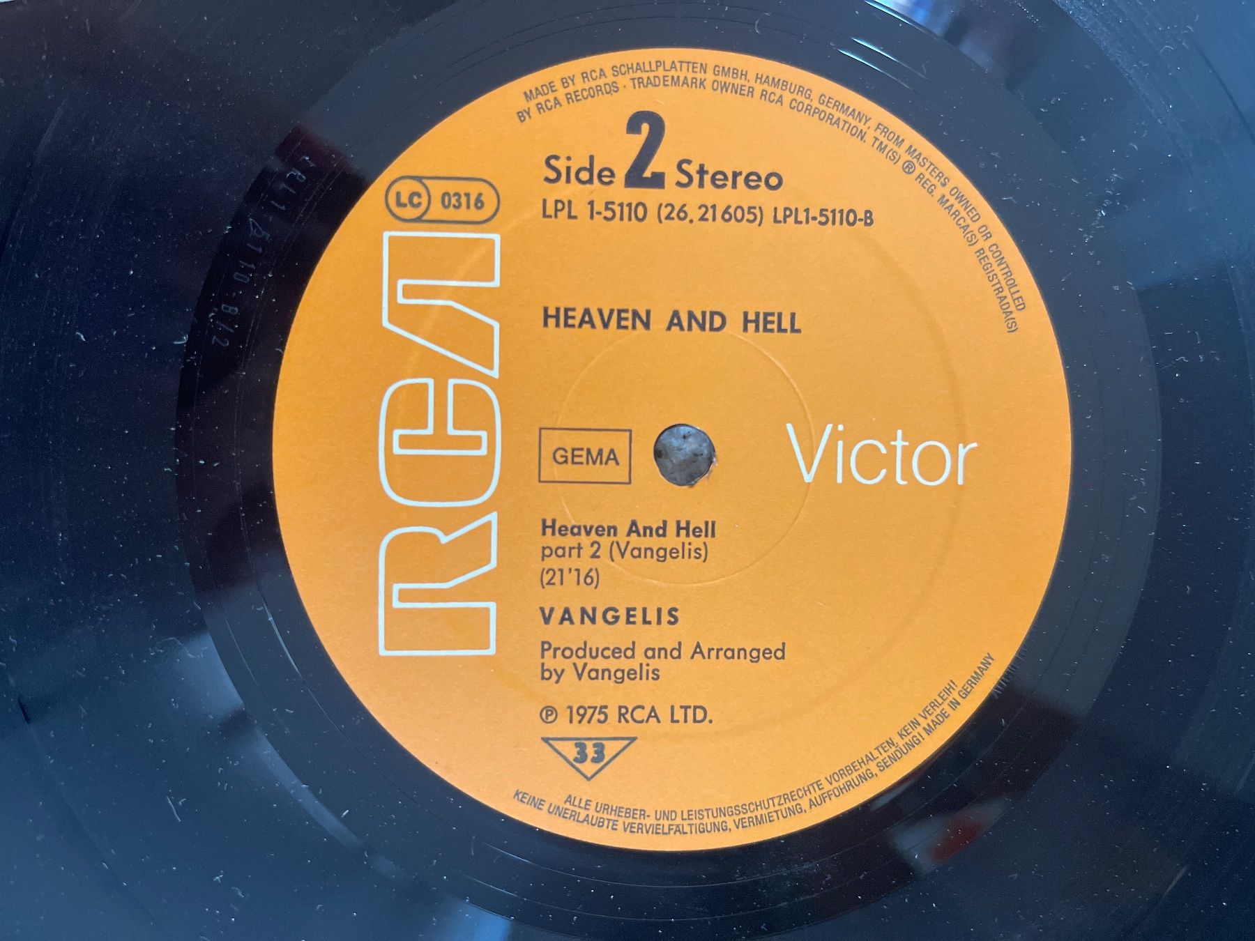 Dischi in vinile: A234/Vangelis - Heaven and Hell – Usato da Frutigen venduto da Philippe_jsp 2