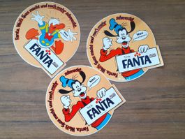 Lot Sticker Aufkleber Fanta Donald Duck 1980er