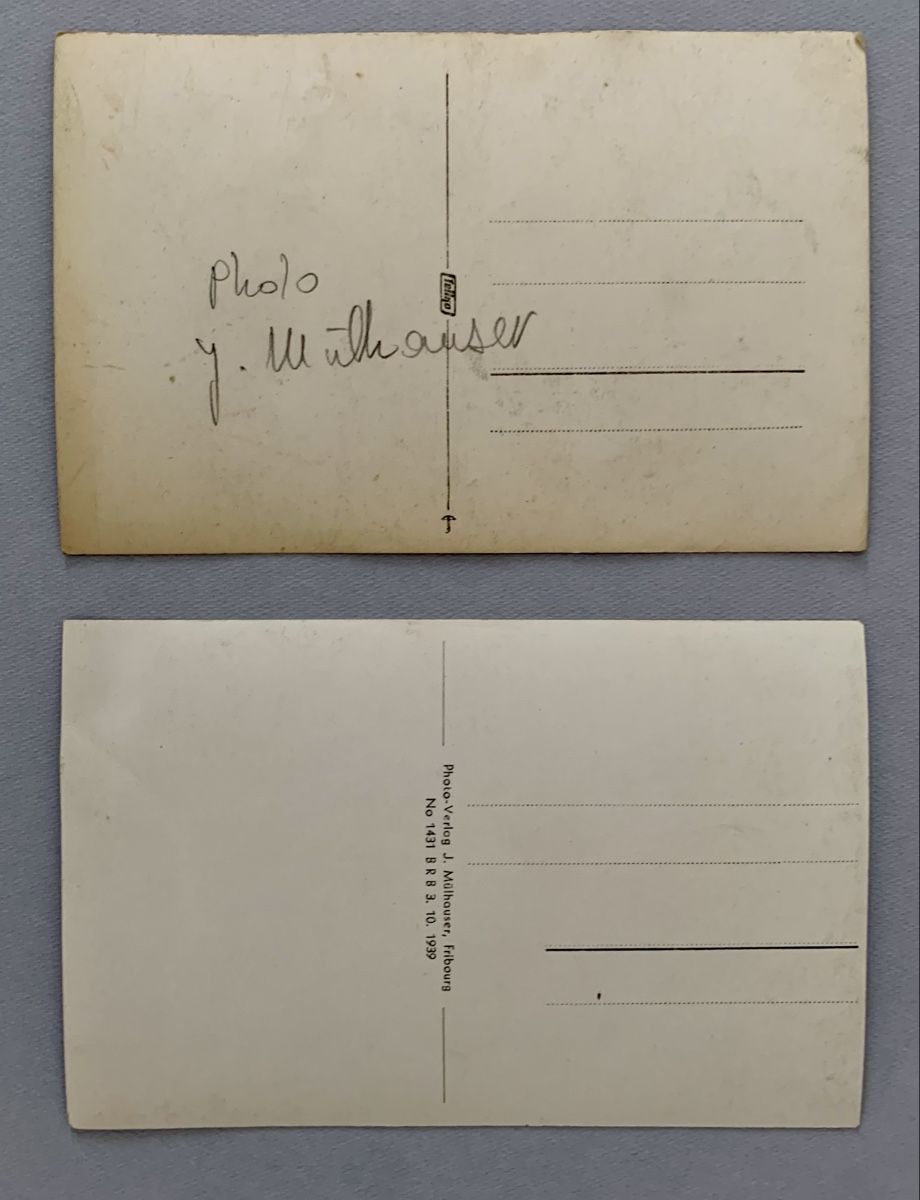 Cartoline postali: Ansichtskarten Schweiz - Auquartier und Galterntal Freiburg – Usato da Düdingen venduto da polytropon_5 3