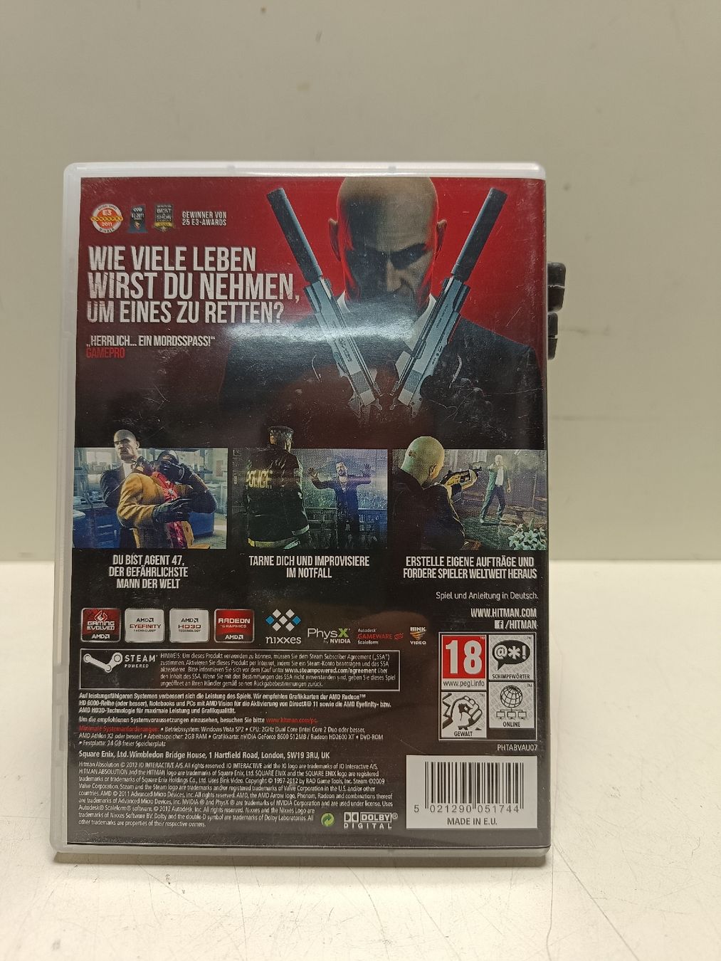 Giochi: Hitman: Absolution PC DVD-ROM - (em48) – Usato da Künten venduto da Schnaepplihuus 1