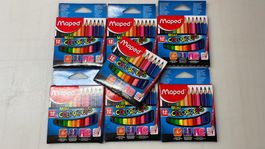 7 Set Farbstifte mit 12 Farben Maped Mini Color Peps