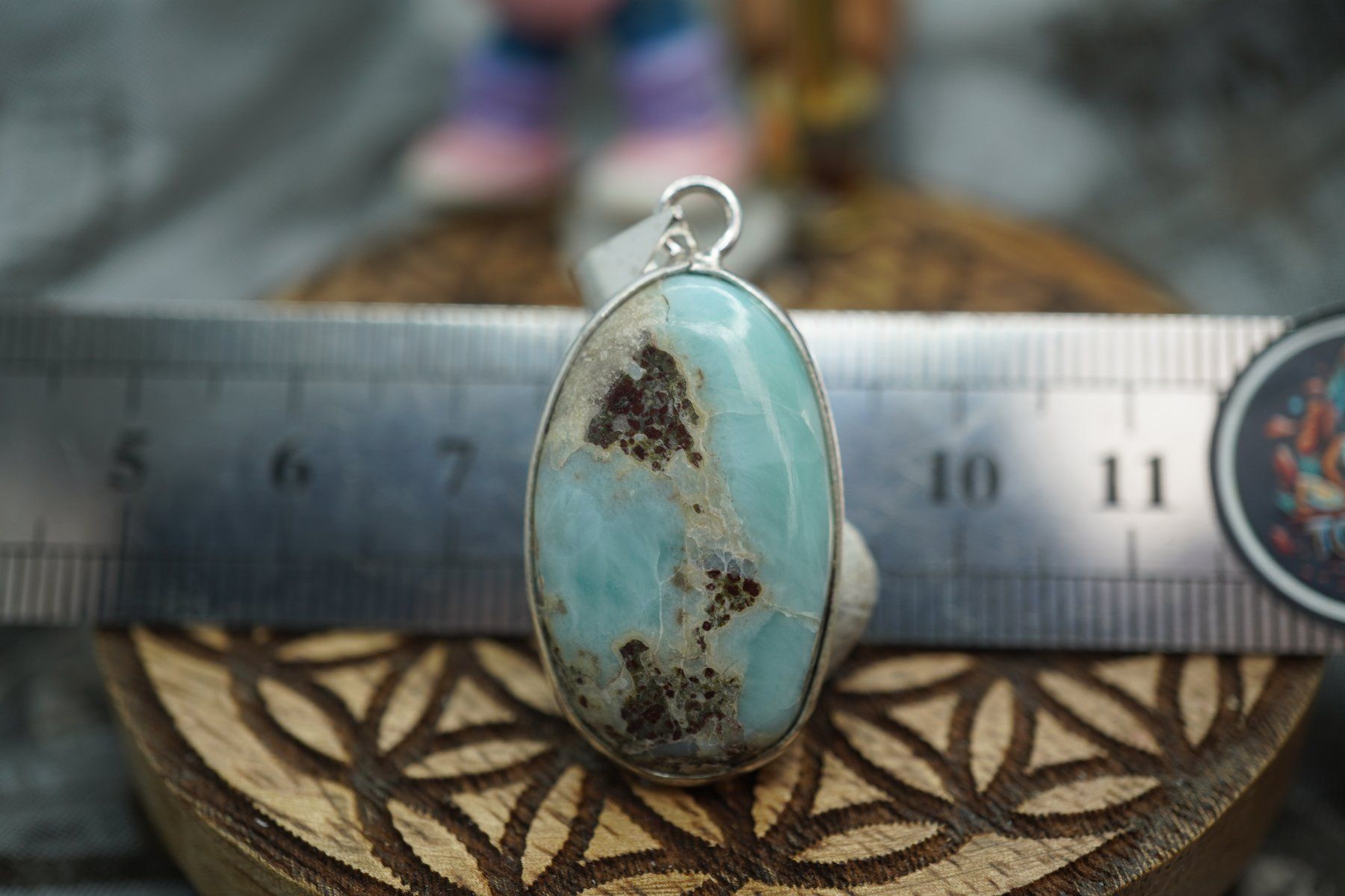 Ciondoli: Larimar oval     Anhänger   ab  1.- – Nuovo e nell'imballaggio originale da Eschenbach SG venduto da topstone