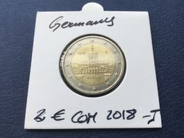 2 Euro Deutschland, Berlin 2018 J. Unzirkuliert stgl