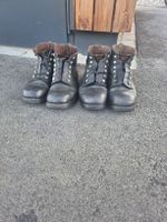 Schweizer Militär Stiefel Leder schwarz 2 Parr