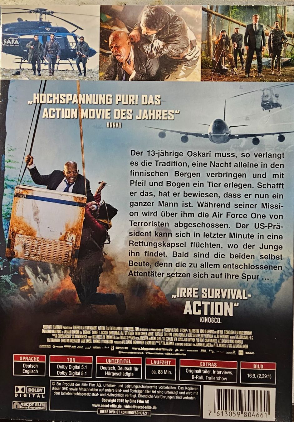 Alle DVDs: Big Game - Die Jagd beginnt – Gebraucht aus Wahlen b. Laufen von Cg10 1