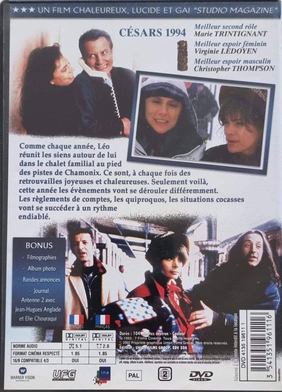 Tutti i DVDs: Les Marmottes (1993) – Usato da La Tour-de-Peilz venduto da Resize 1