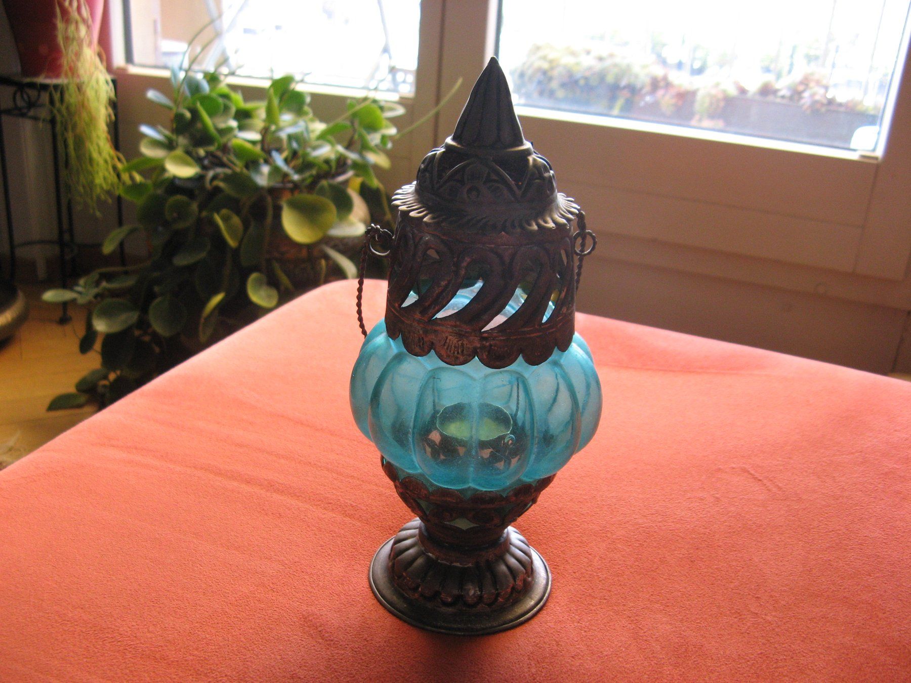 Lampade: indische Tischlampe hellblau – Nuovo (secondo la descrizione) da Zürich venduto da apil 5