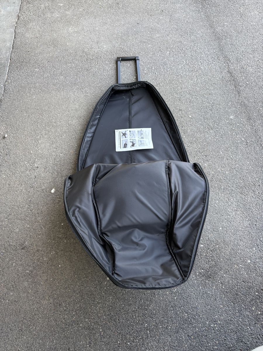 Borse: Kiffe Golf Tasche mit Rollen und Griff schwarz gebraucht – Usato da Wollerau venduto da Smile4you 1