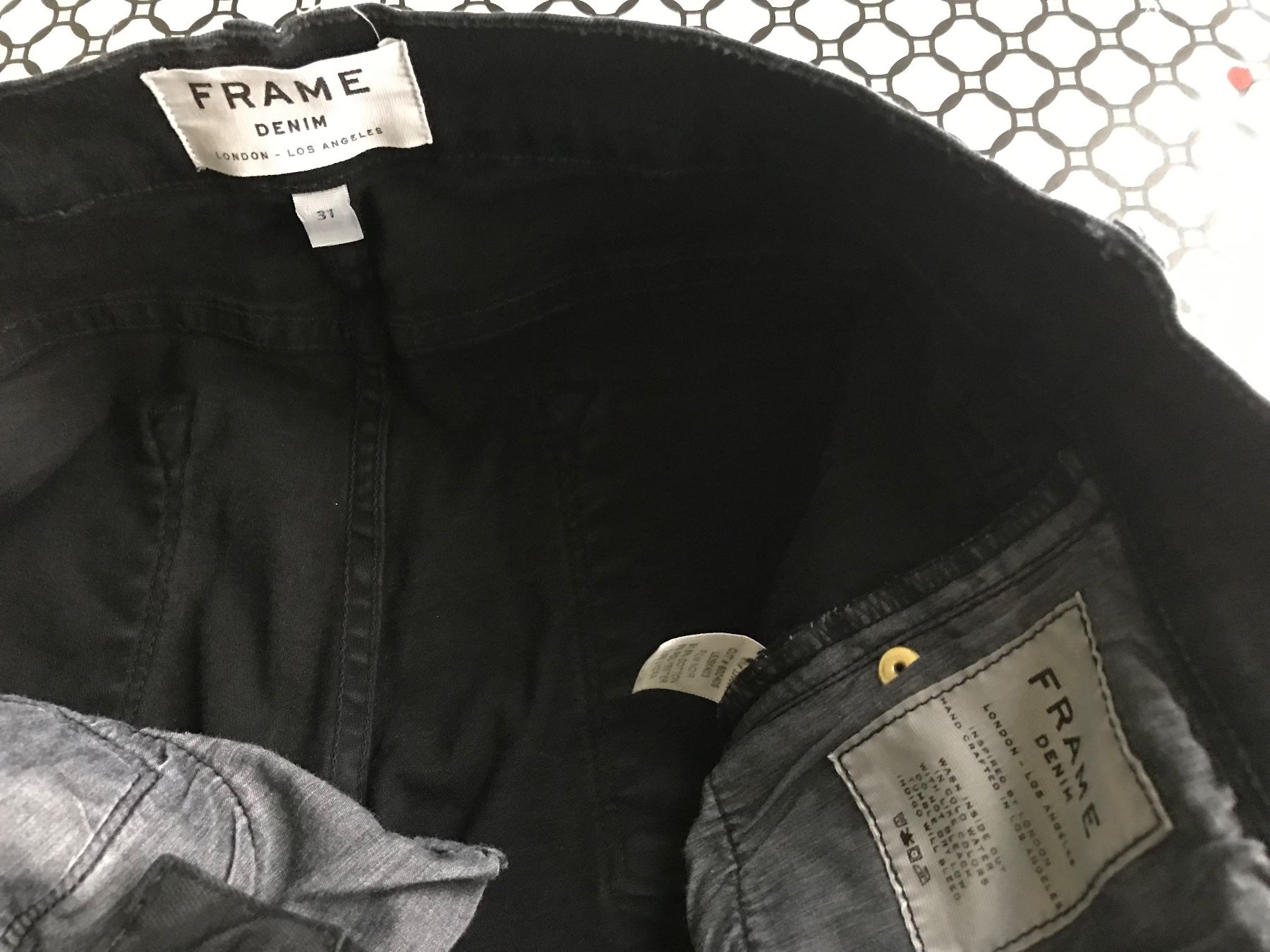 Jeans: Schwarze Jeans von Frame, Gr. 31 – Usato da Niederteufen venduto da mix18 4