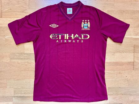 UMBRO MANCHESTER CITY AWAY 2012 / 2013 BORDEAUX SHIRT