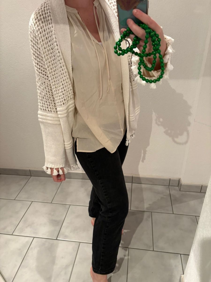 Mango Jacken: Weisser Boho-Cardigan Mango – Neu (gemäss Beschreibung) aus Bonstetten von Moma10 4